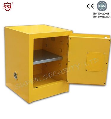 खरीदें Yellow Powder Coated Flammable Chemical Storage Cabinets For Laboratory , Bench Top ऑनलाइन निर्माण