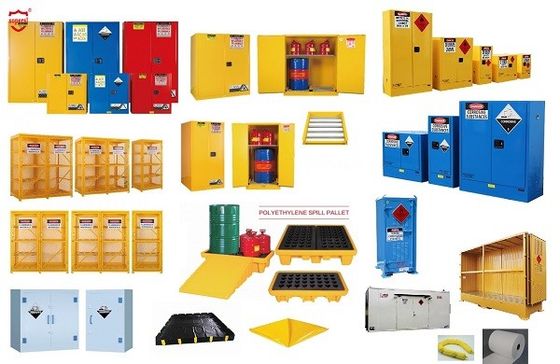 खरीदें 2-दरवाजे केमिकल स्टोरेज कैबिनेट, रिसेस्ड हैंडल फायर प्रूफ फीचर के साथ ऑनलाइन निर्माण