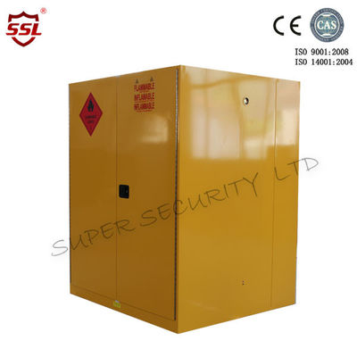 खरीदें Customized Metal Chemical Storage Cabinet Paint Yellow With Leak-Proof Sump & Dual Vents ऑनलाइन निर्माण