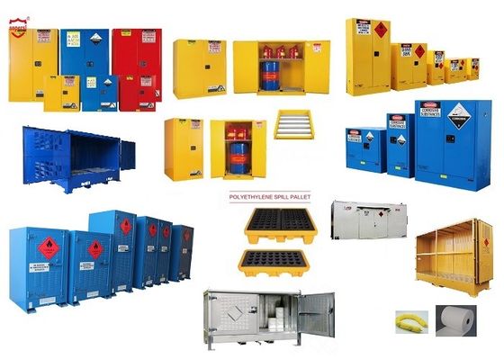 खरीदें FM Fire Rated Chemical Storage Cabinet with Ventilation and Fireproof Paint for Multiple Compartments ऑनलाइन निर्माण