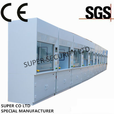 खरीदें पॉली डक्टेड वर्क टेबल लैब केमिकल फ्यूम हूड / कपबोर्ड परीक्षण के लिए कड़े ग्लास के साथ, दक्षिण अमेरिका के लिए लैब उपयोग ऑनलाइन निर्माण