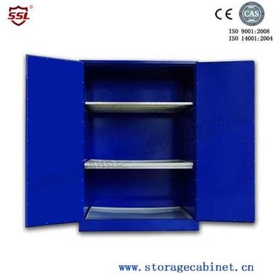 खरीदें Blue Chemical Liquid Sulfuric Corrosive Storage Cabinet With 2 Doors ऑनलाइन निर्माण