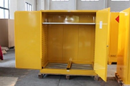 खरीदें 1.0mm galvanized Steel Horizontal Inflammable Flammable Storage Cabinet 2 Manual Close Doors Chemical Liquid ऑनलाइन निर्माण