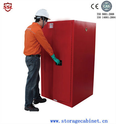 खरीदें Red Paint Ink Chemical Storage Cabinet For Flammable Liquids 60 Gallon ऑनलाइन निर्माण
