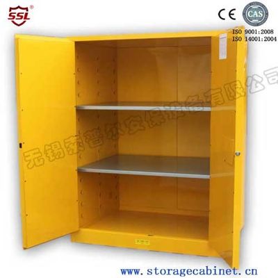 खरीदें 2 Door Vented Flammable Storage Cabinet Laboratory Locking Metal For Liquid Chemical ऑनलाइन निर्माण